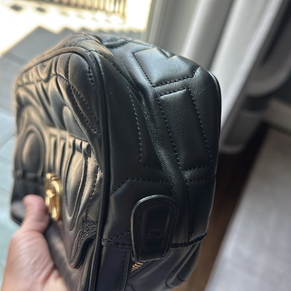 Salvatore Ferragamo Black Crossbody Bag with Gold Accents - Picture 11 of 15